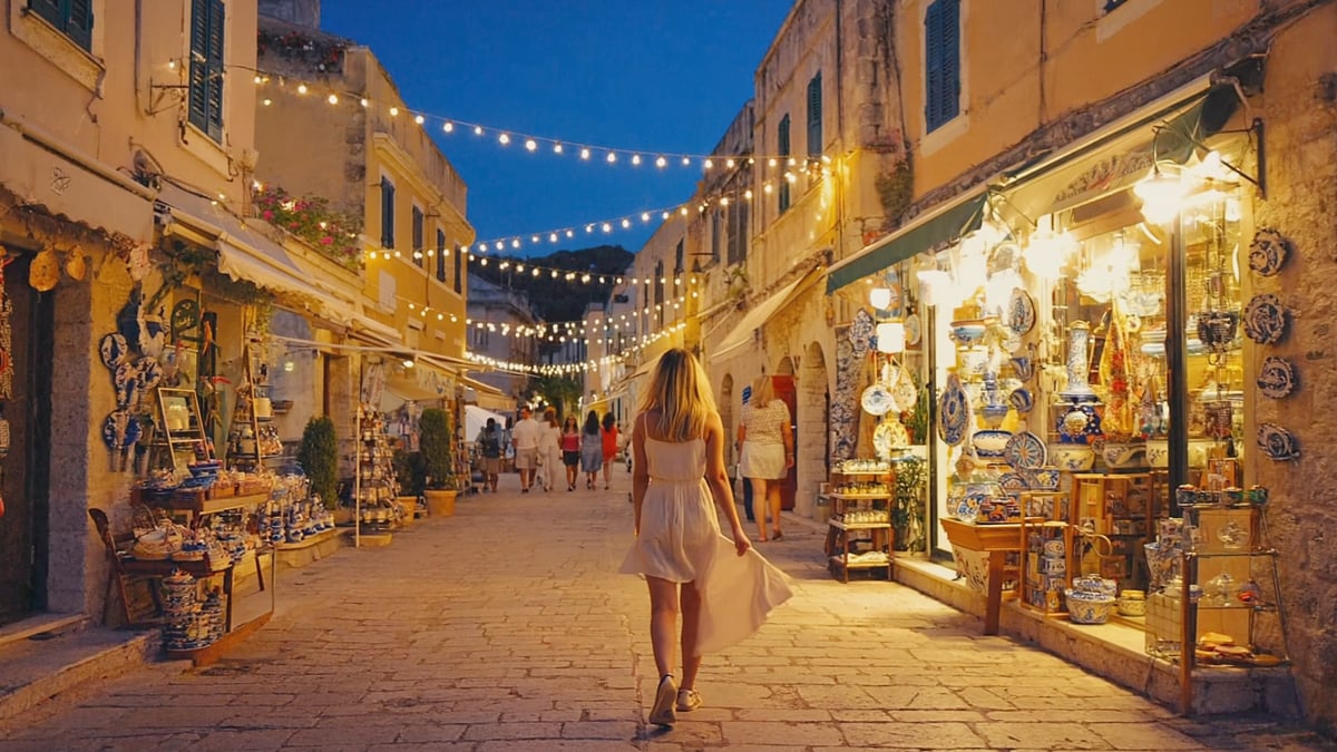 Amalfi Coast Holiday street life at dusk