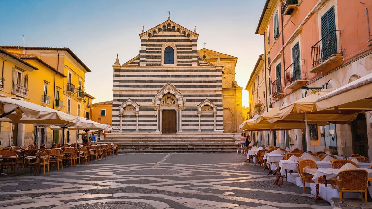 Amalfi Coast historic old town and local architecture
