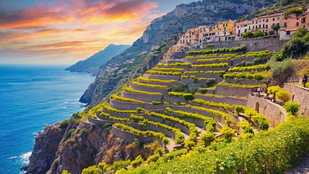 Natural landscape near Amalfi Coast