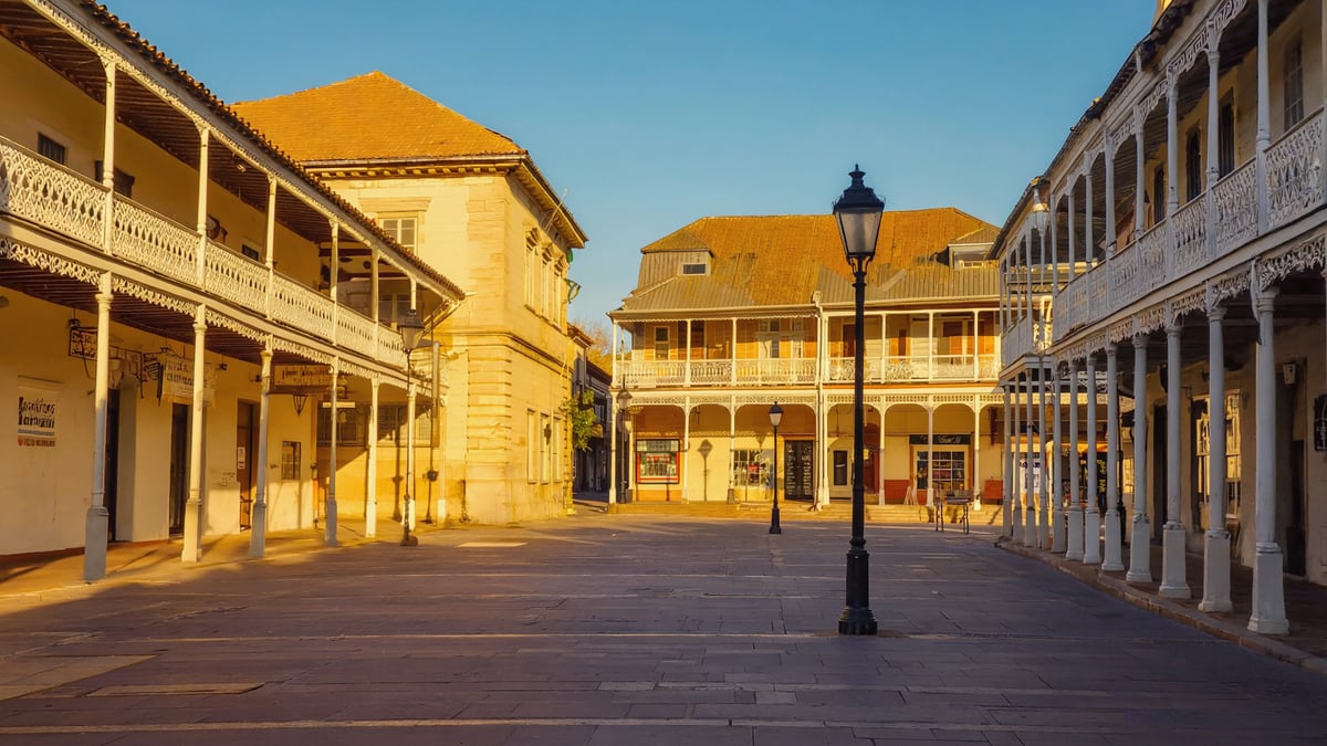 Australia Holiday historic old town and local architecture