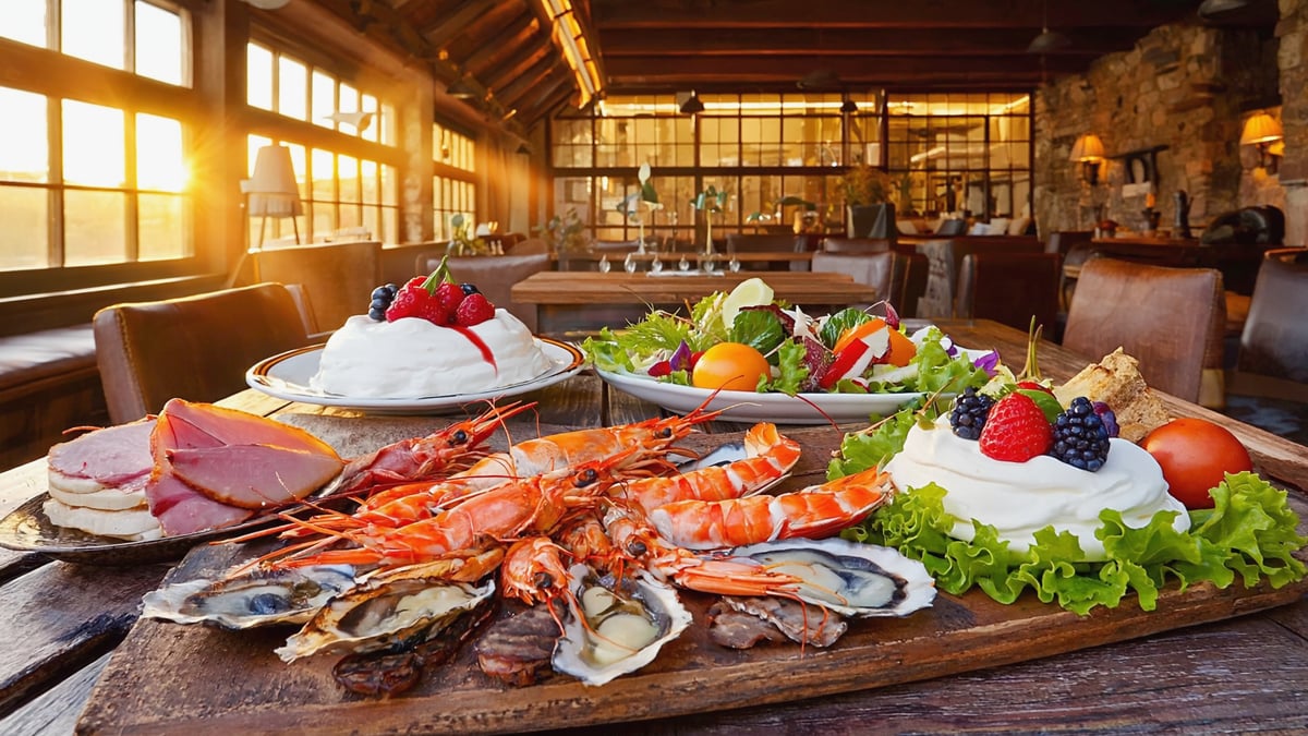 Traditional Australia Holiday cuisine and local dining