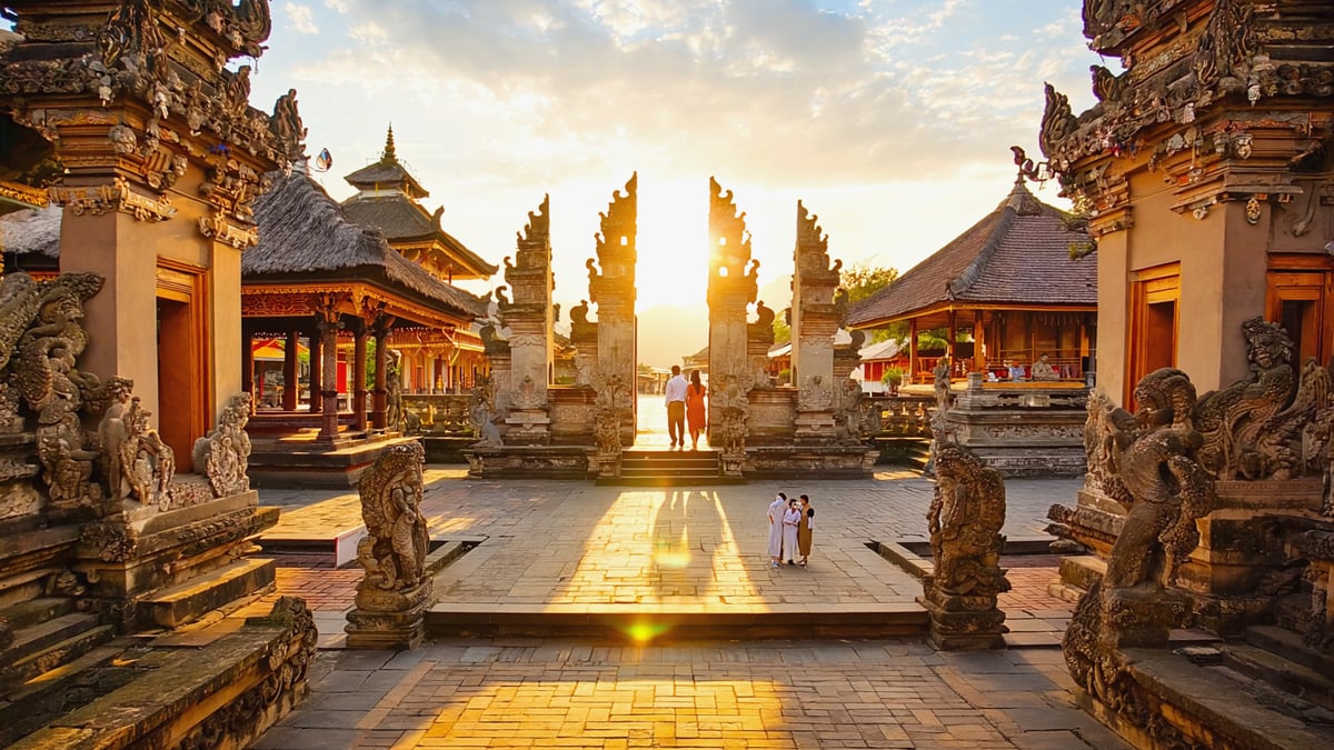 Bali Honeymoon historic old town and local architecture