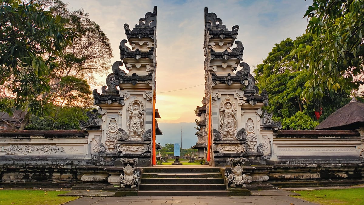 Famous cultural landmark in Bali Honeymoon
