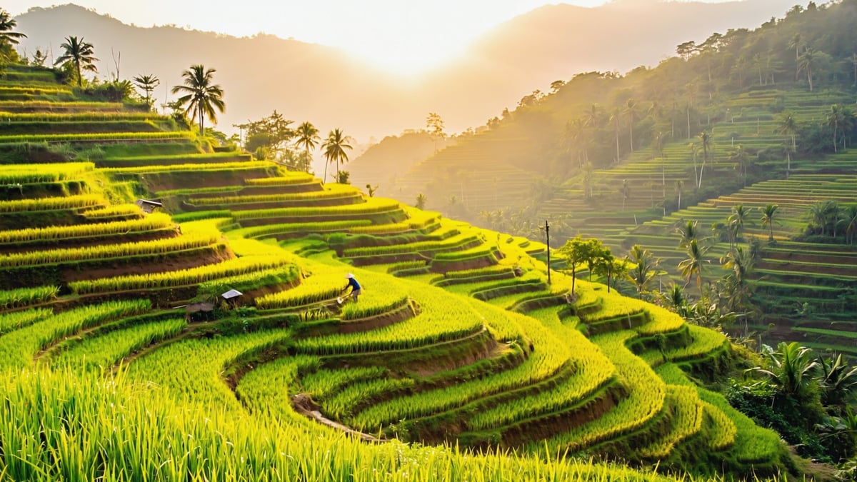 Natural landscape near Bali