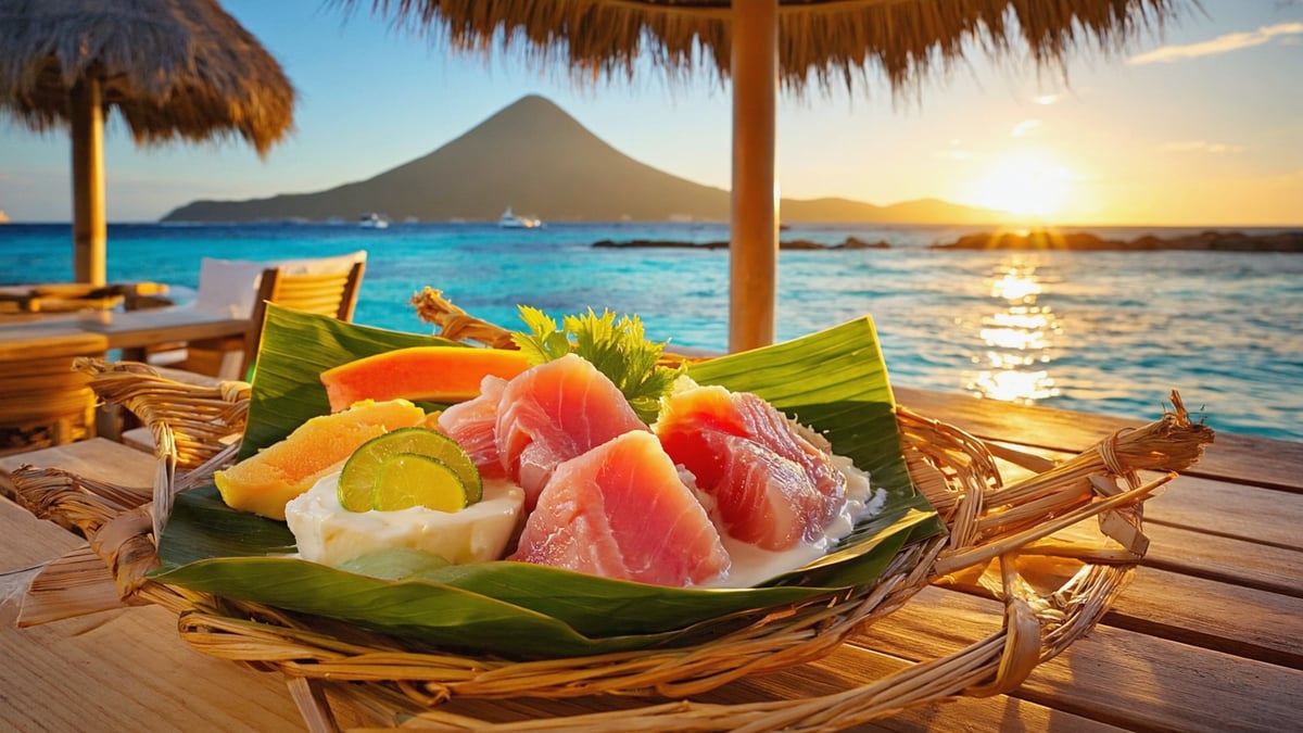 Traditional Bora Bora Holiday cuisine and local dining