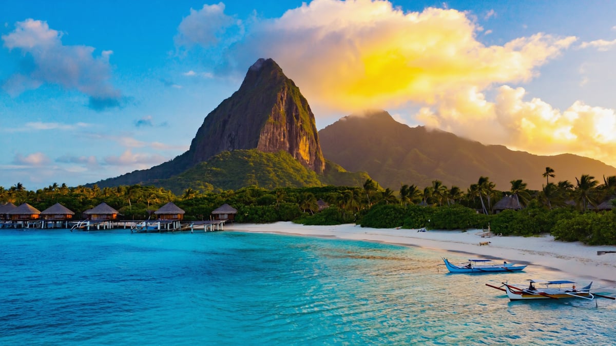 Natural landscape near Bora Bora Holiday