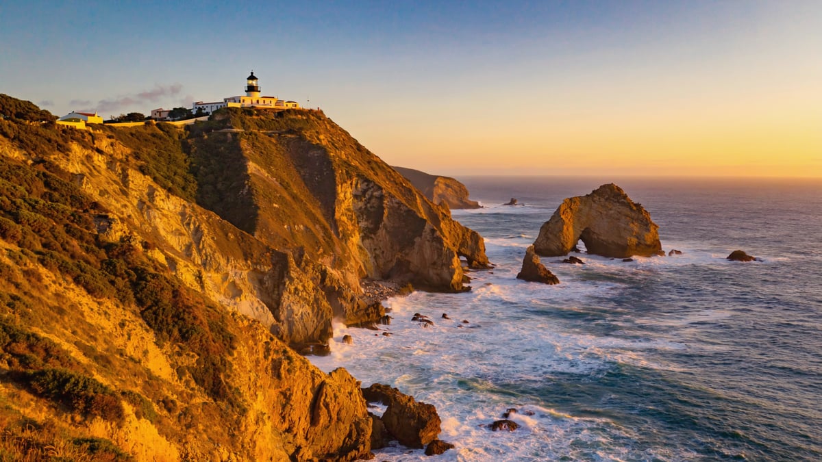 Cape Point lighthouse and rugged coastline