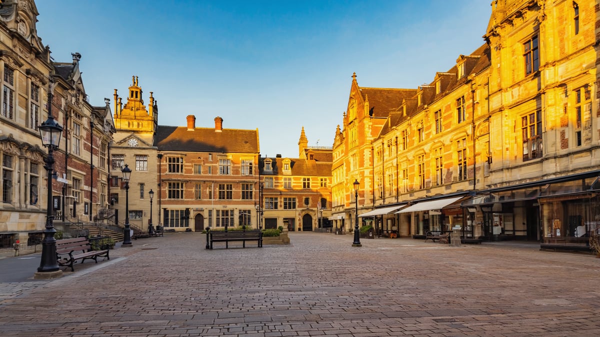 Complete UK historic old town and local architecture