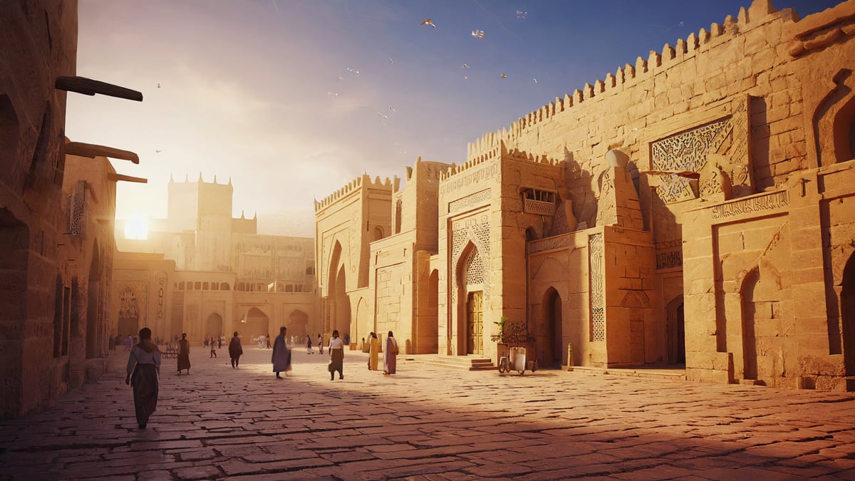 Egypt Holiday historic old town and local architecture