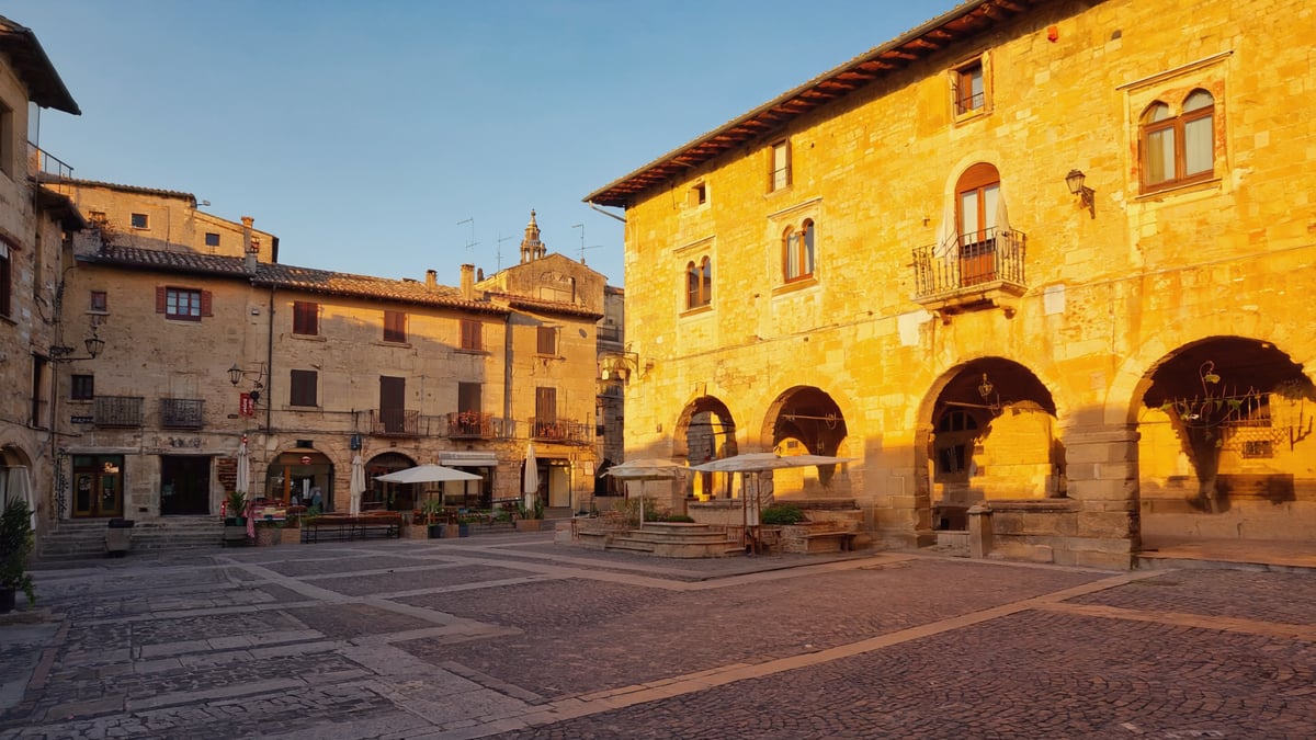How historic old town and local architecture