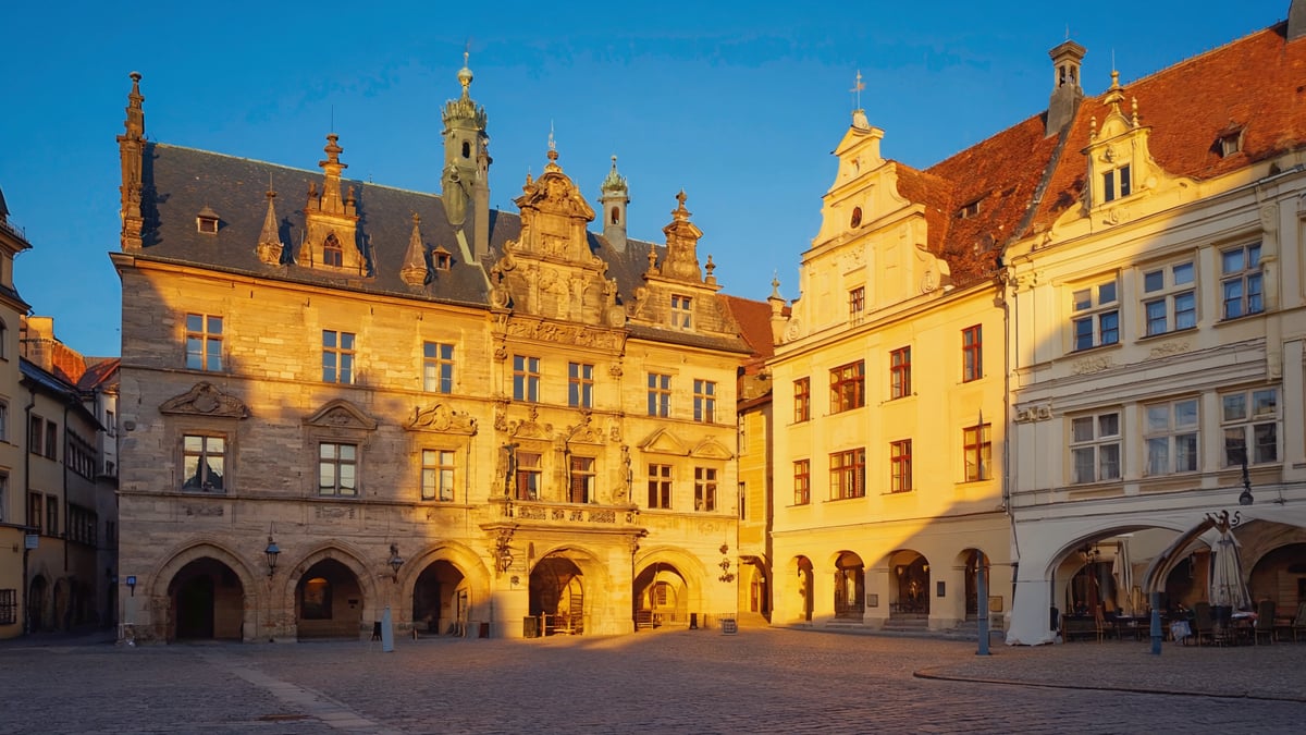 How historic old town and local architecture