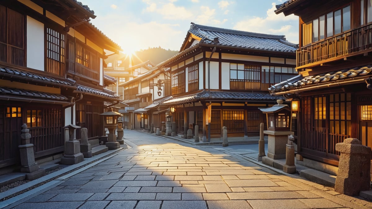 How historic old town and local architecture