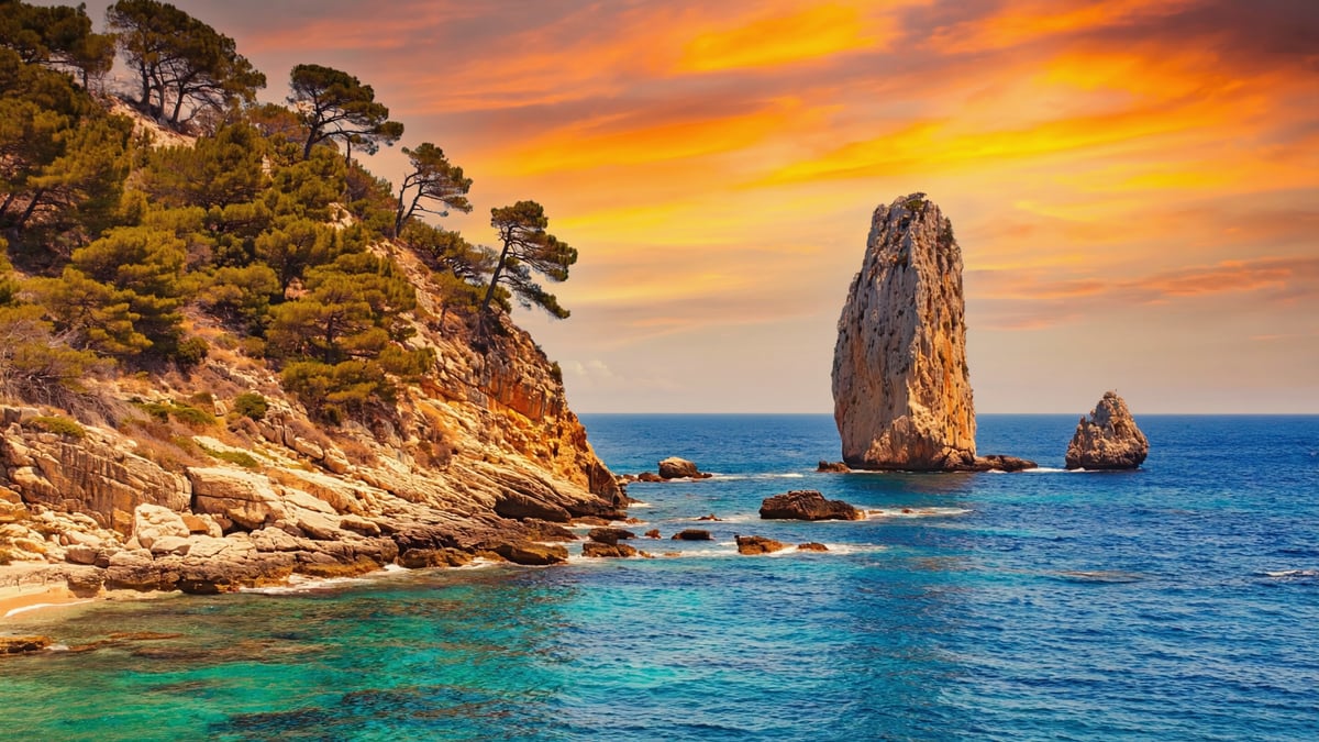 Natural landscape near Ibiza Holiday