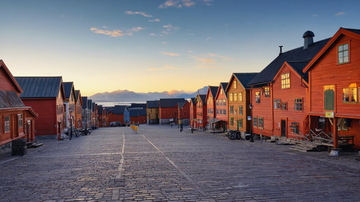 Iceland Holiday historic old town and local architecture