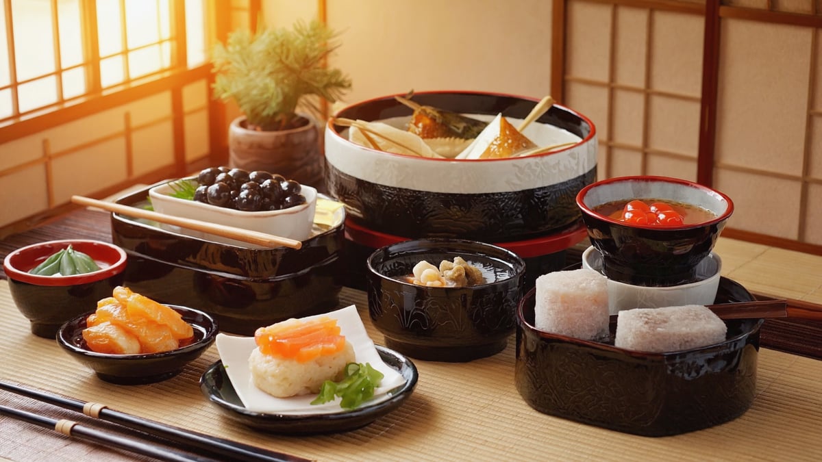 Traditional Japan Holiday cuisine and local dining