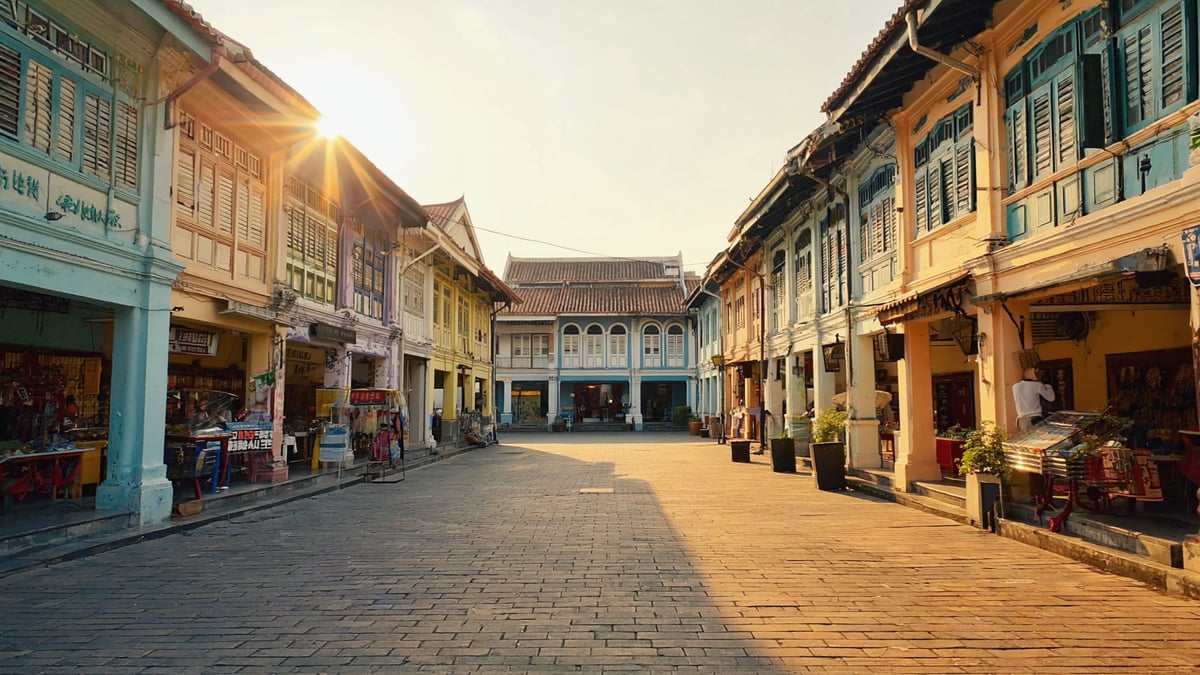 Koh Samui Holiday historic old town and local architecture