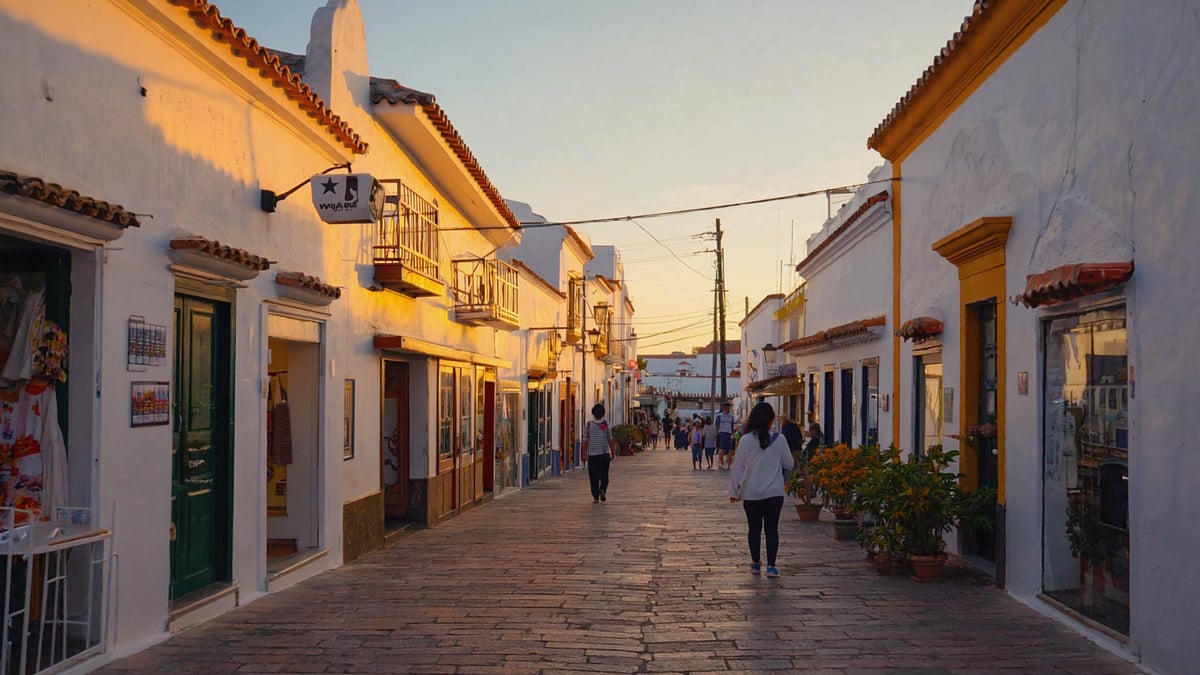 Lanzarote Holiday street life at dusk