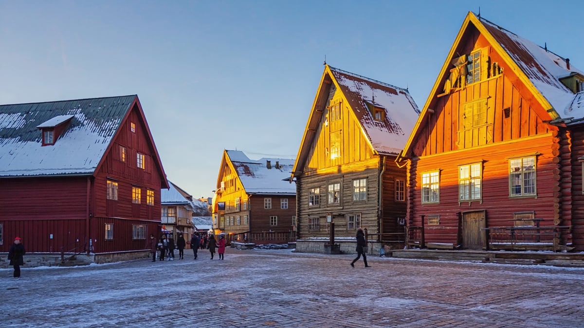 Lapland Holiday historic old town and local architecture