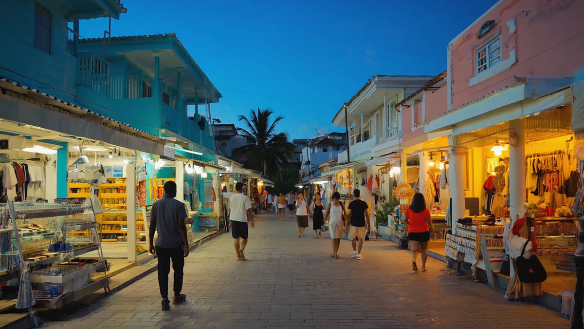Maldives Holiday street life at dusk