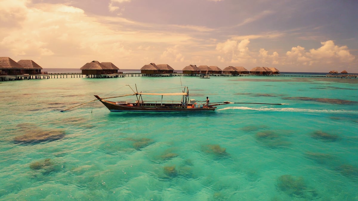 Natural landscape near Maldives