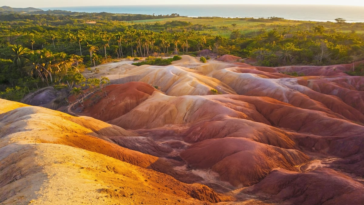 Natural landscape near Mauritius Holiday