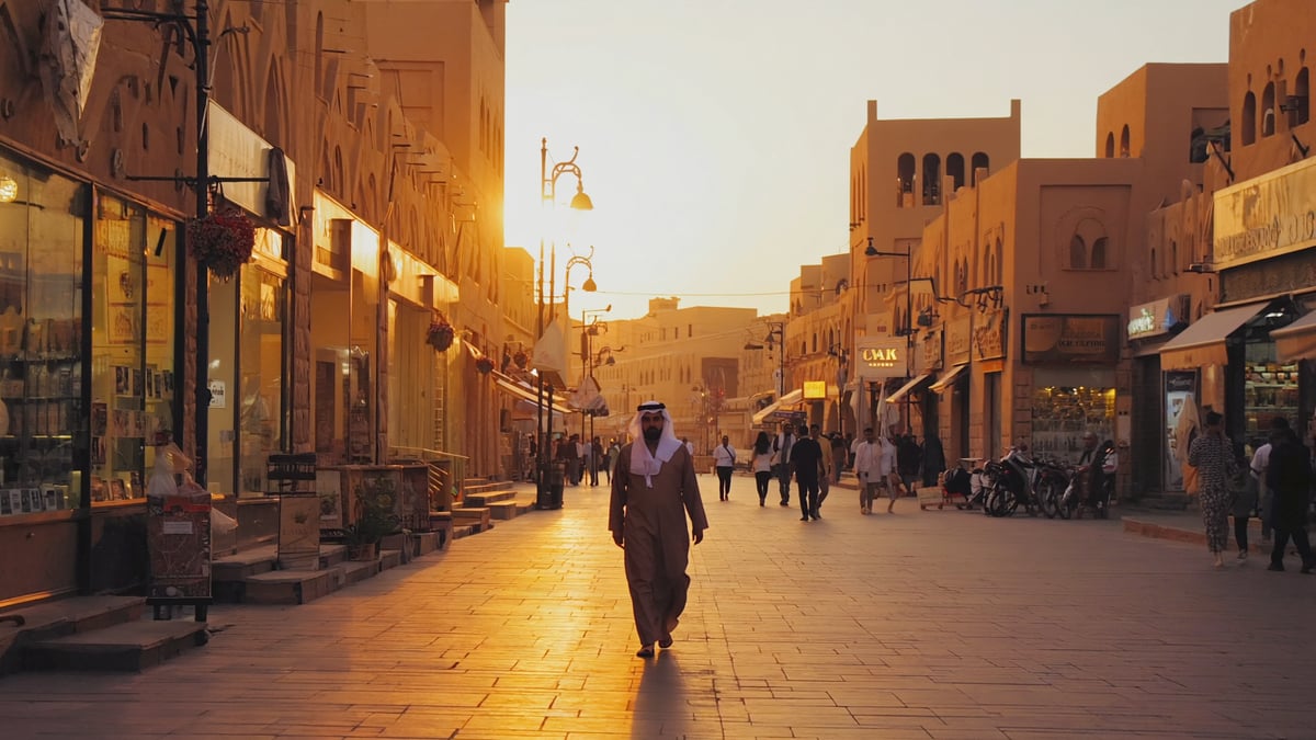 Oman Holiday street life at dusk