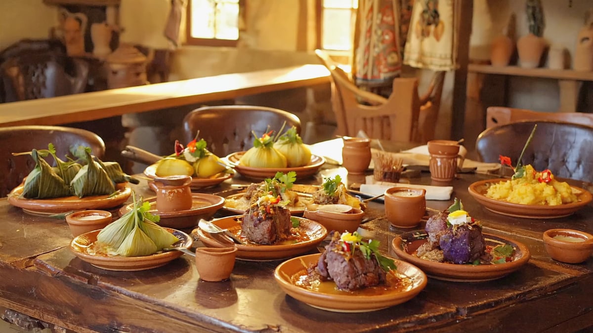 Traditional Peru Holiday cuisine and local dining