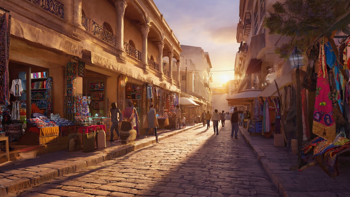 Peru Holiday street life at dusk