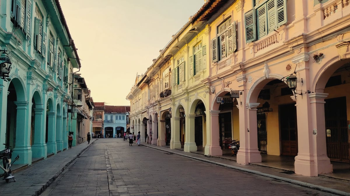 Phuket Holiday historic old town and local architecture
