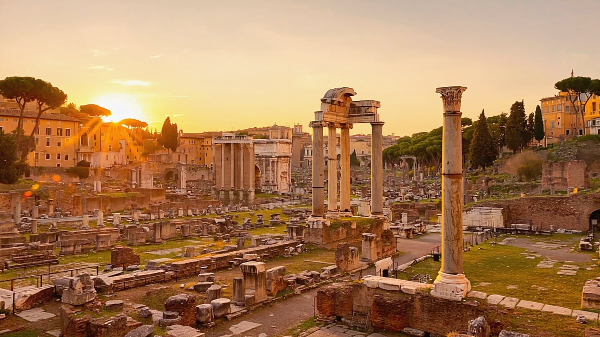 Natural landscape near Rome Holiday