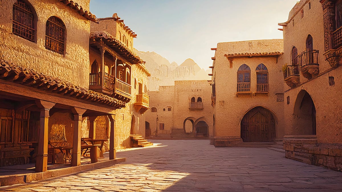 Safari historic old town and local architecture