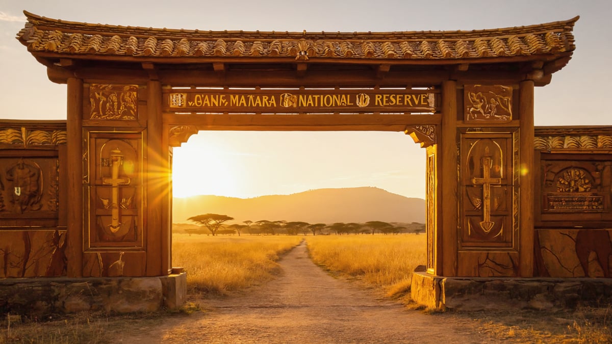Famous cultural landmark in Safari
