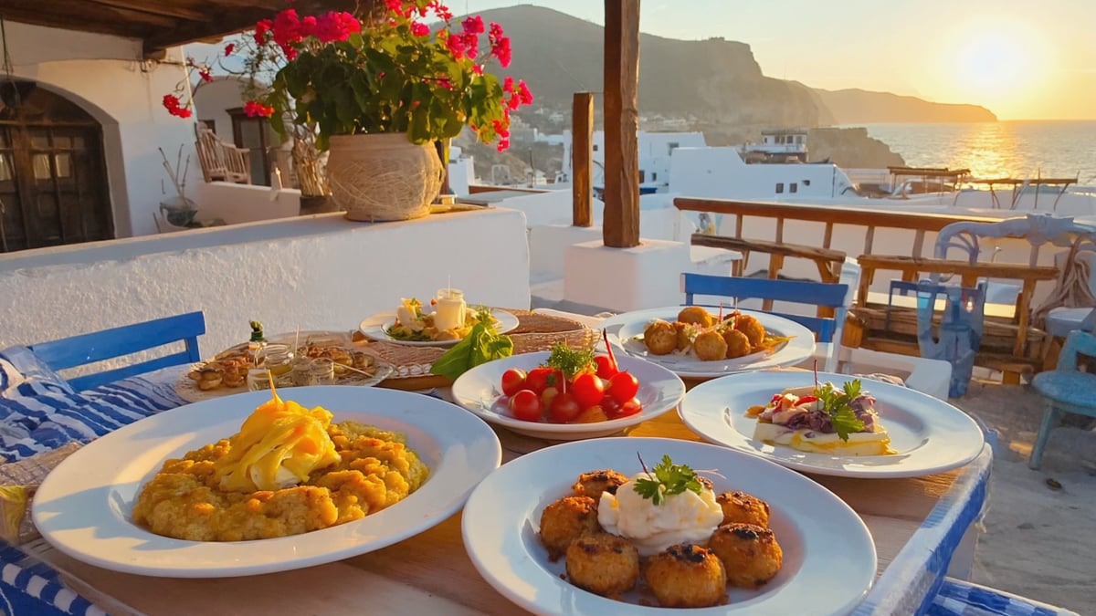 Traditional Santorini Holiday cuisine and local dining