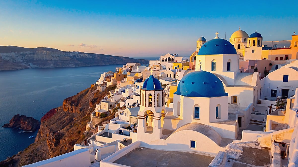 Natural landscape near Santorini Holiday