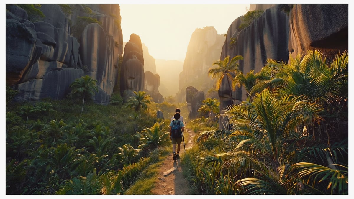 Natural landscape near Seychelles Holiday