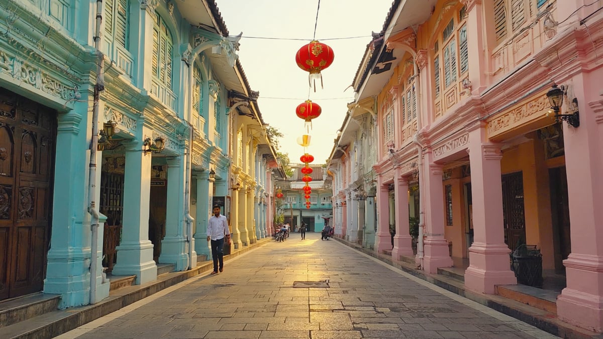 Singapore Holiday historic old town and local architecture