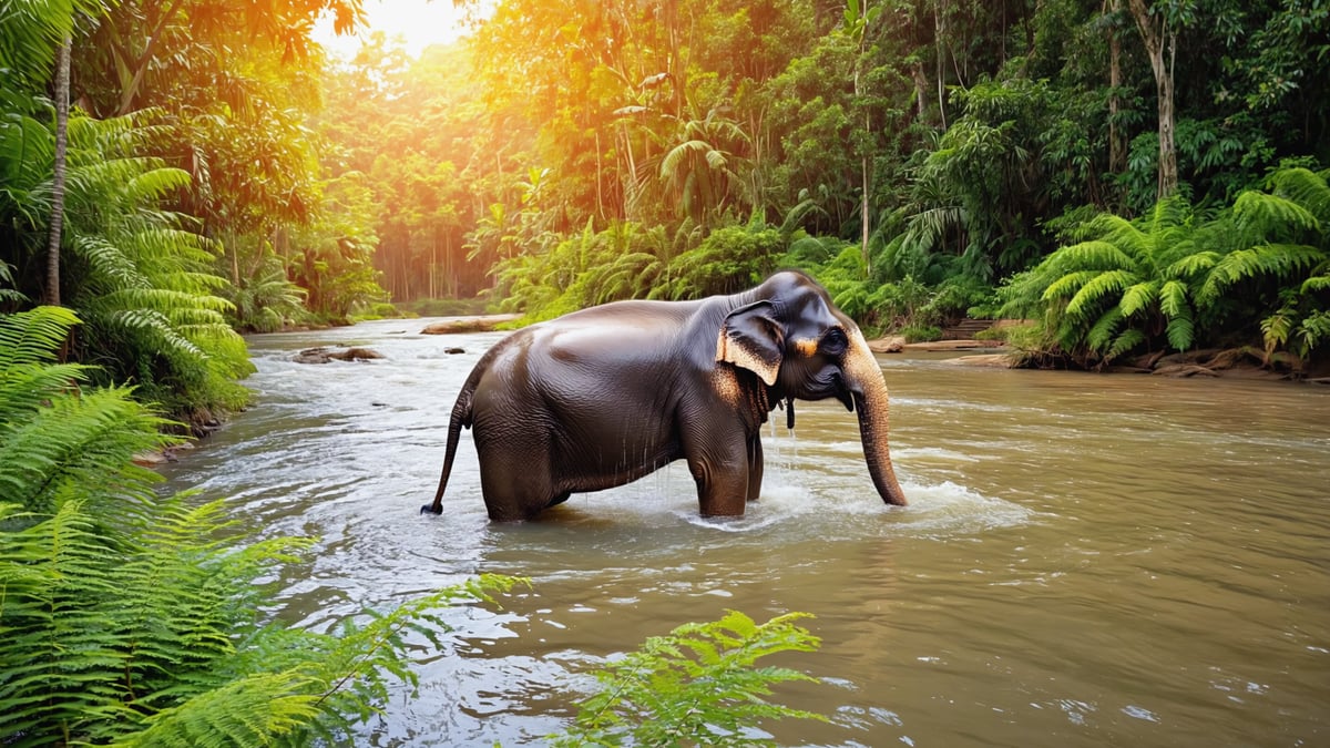 Chiang Mai elephant sanctuary jungle