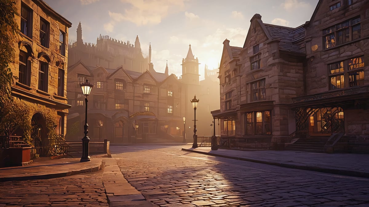 The Practical UK historic old town and local architecture