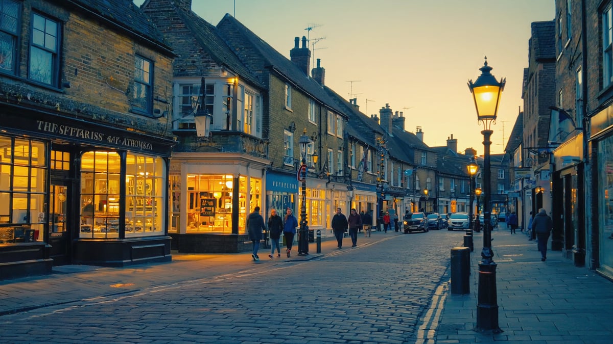 The Practical UK street life at dusk