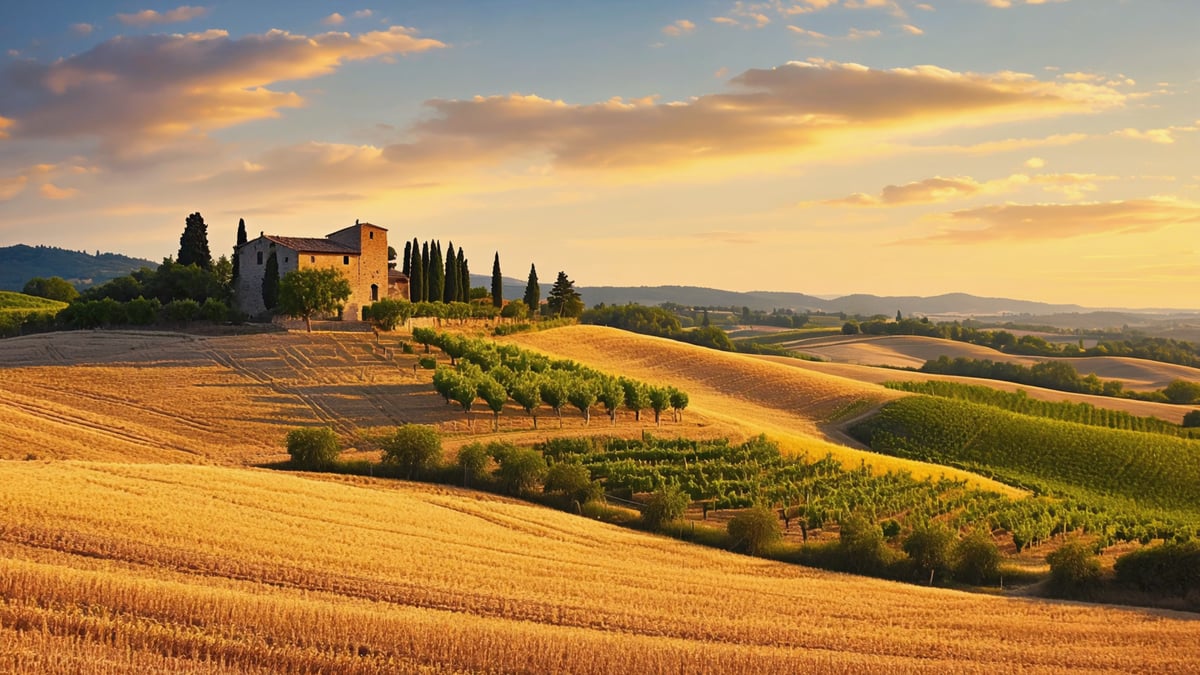 Natural landscape near Tuscany Holiday