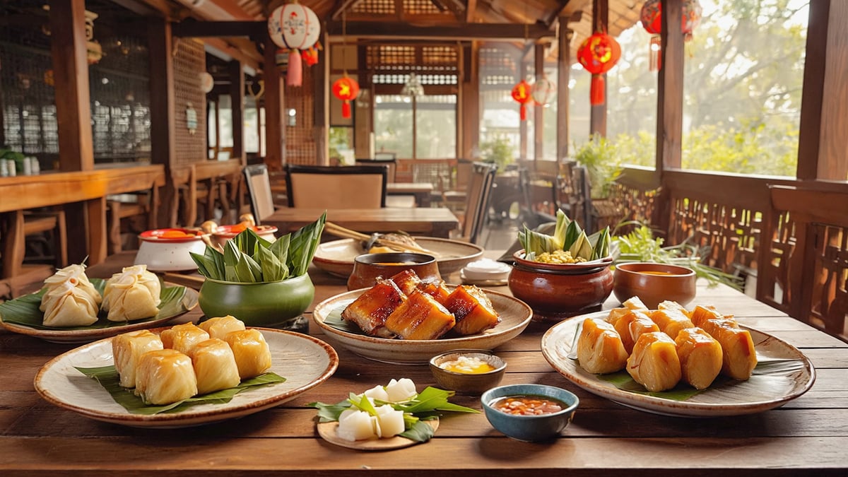 Traditional Vietnam Holiday cuisine and local dining