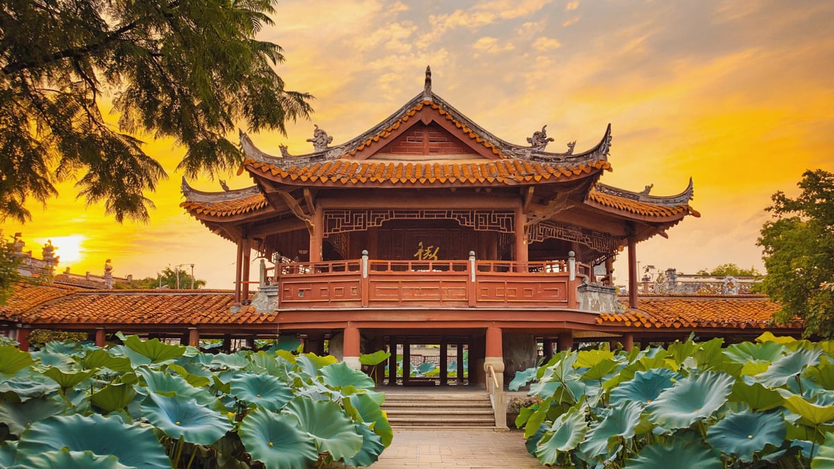 Famous cultural landmark in Vietnam Holiday