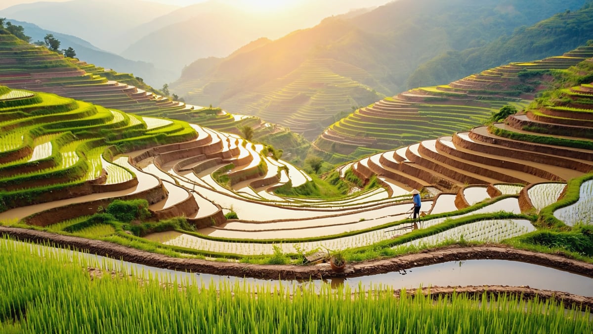 Natural landscape near Vietnam Holiday